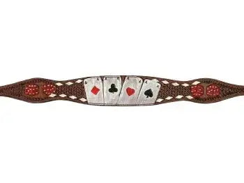 Rider's Luck Tooled Leather Wither Strap Horse