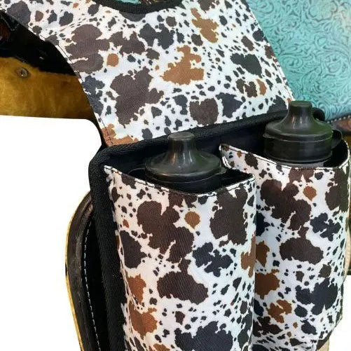 Cow Print Insulated Water Bottle Horn Bag