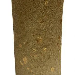 Hair on Cowhide Gold Acid Wash Slim Can Holder.