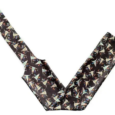 Cow skull printed slip on tail bag
