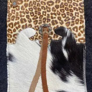 Black and White Cowhide Christmas Stocking – Cheetah Cuff