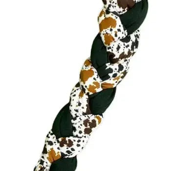 Cow Print Braid-In Lycra Tail Bag