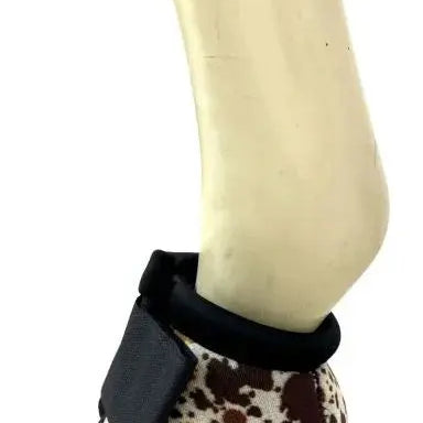 Showman ® Cow Print Elite Equine Bell Boot *Sold in Pairs*