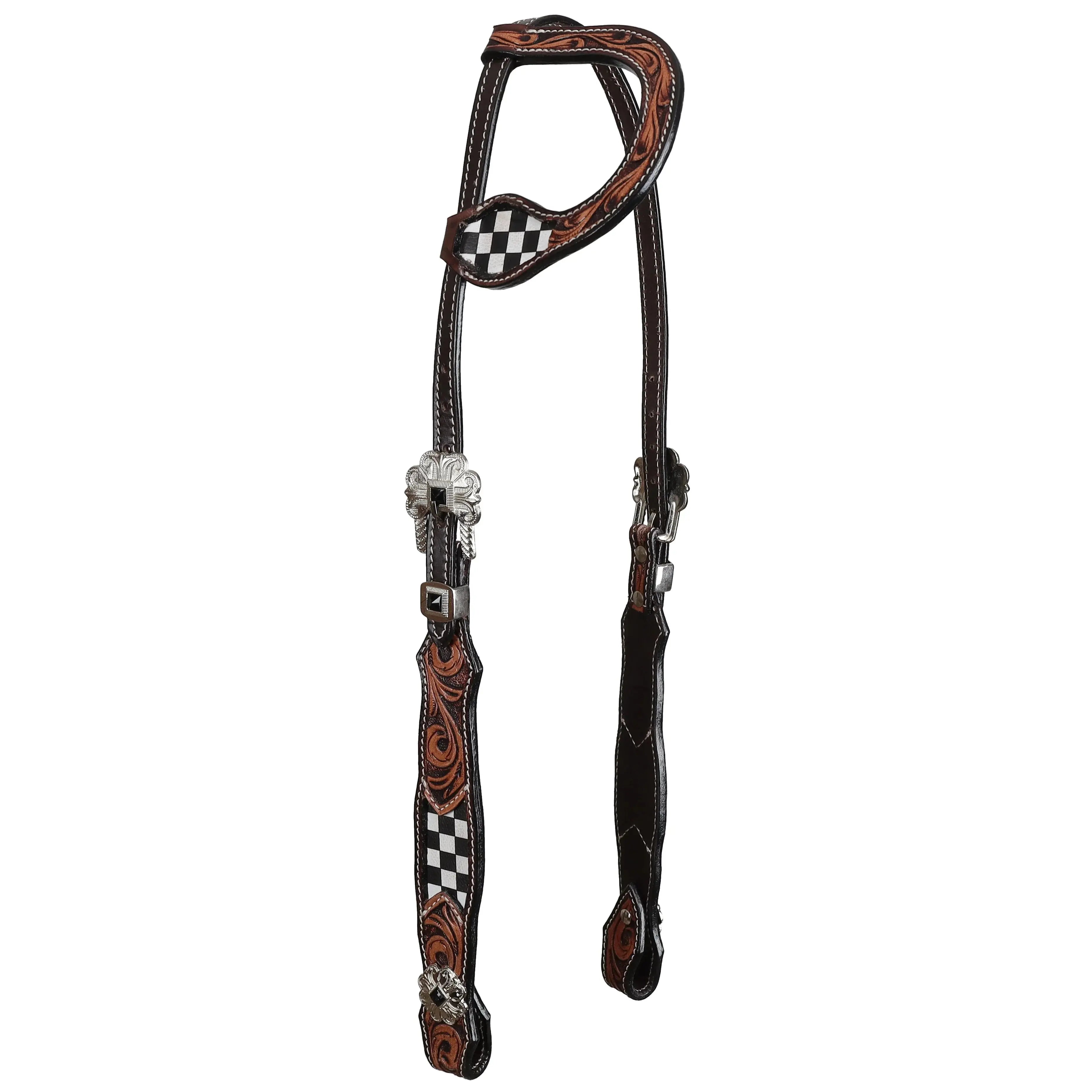 Argentina Cow Leathern Fast Lane One Ear Headstall