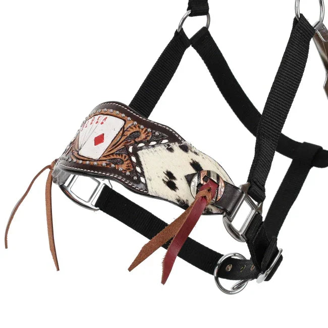 Diamond Flush Bronc Halter close up