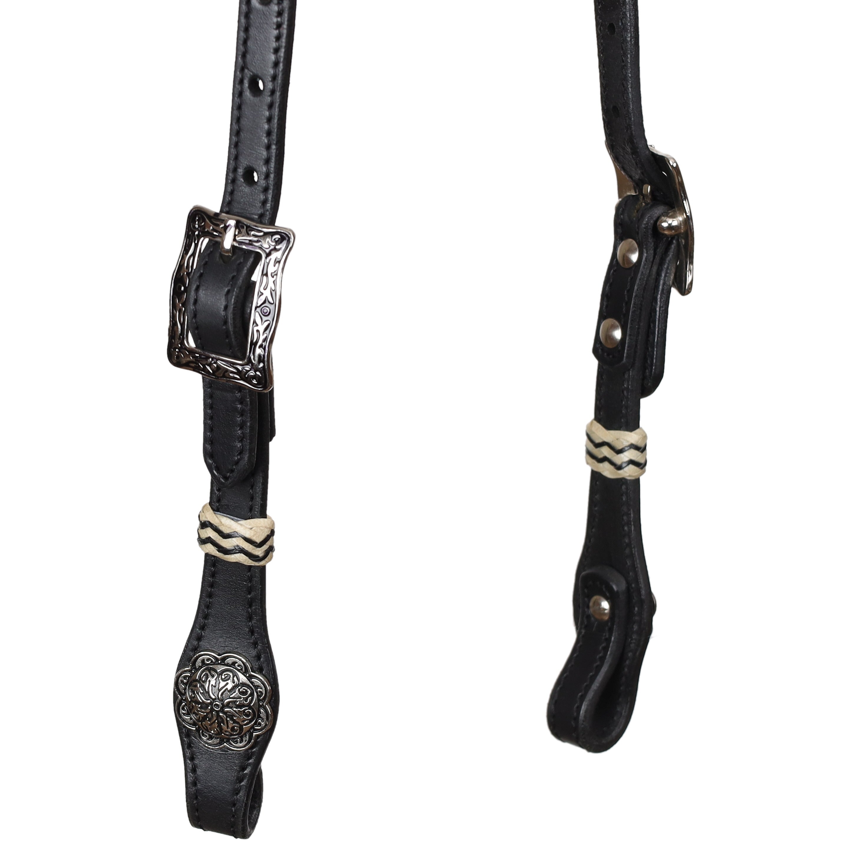 Pink Pearl Argentina Cow Leather One Ear Headstall