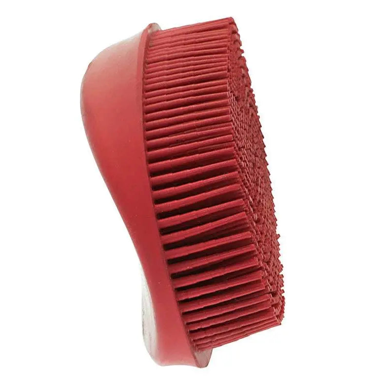 Oval Face Curry Grooming & Bathing Pet Brush Horse