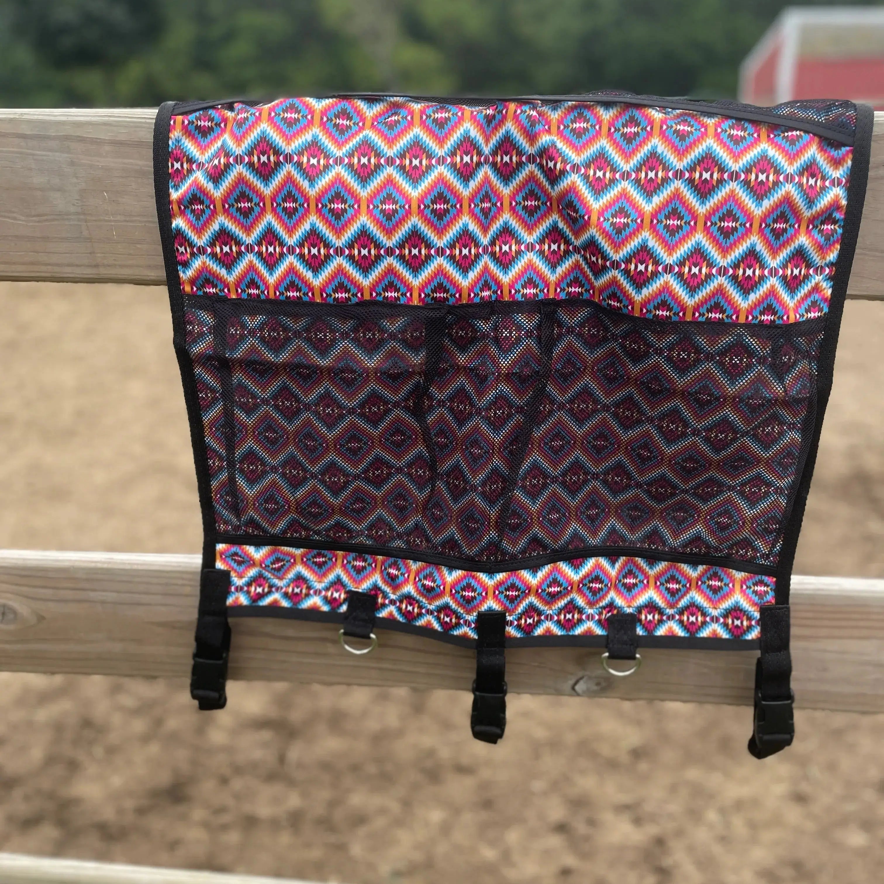 Bright Pink Aztec Hanging Trailer Organizer