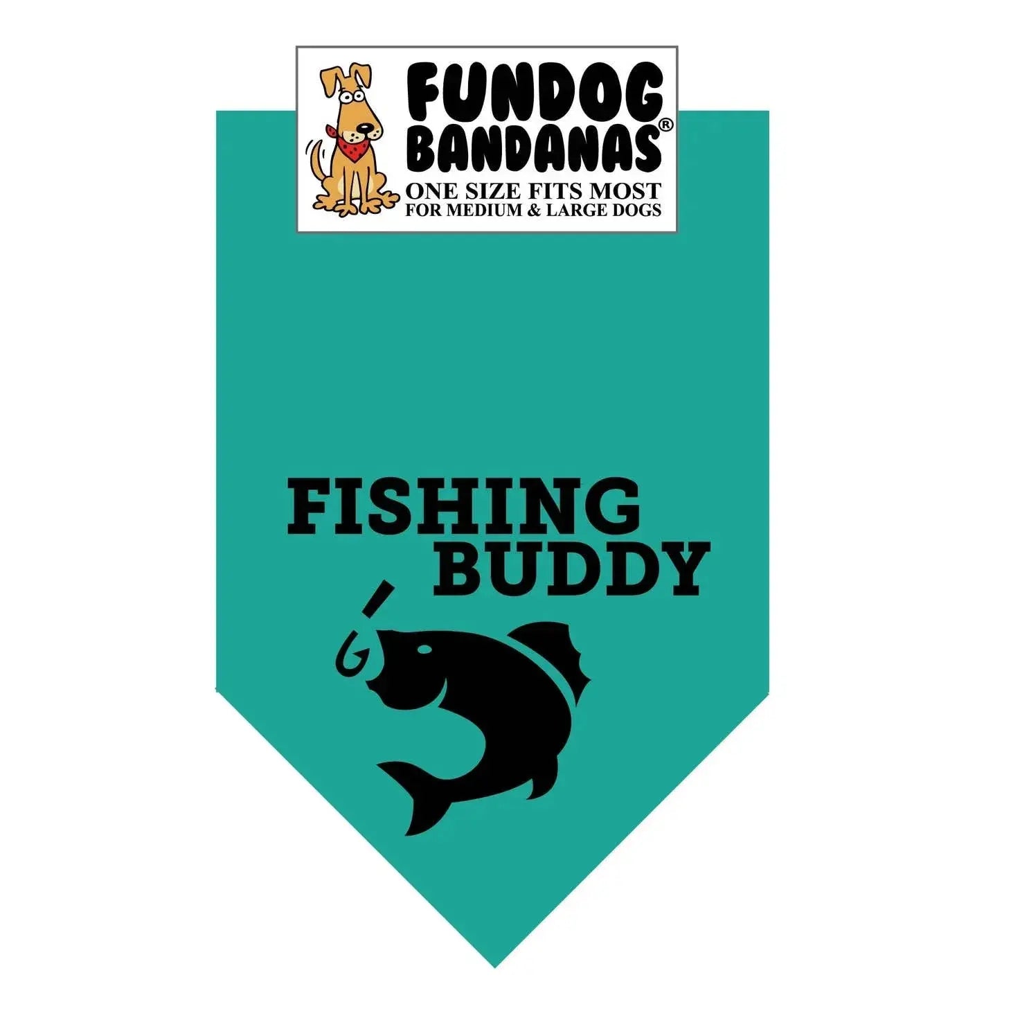 Fishing Buddy Bandana - Assorted Colors-Made in USA Dog