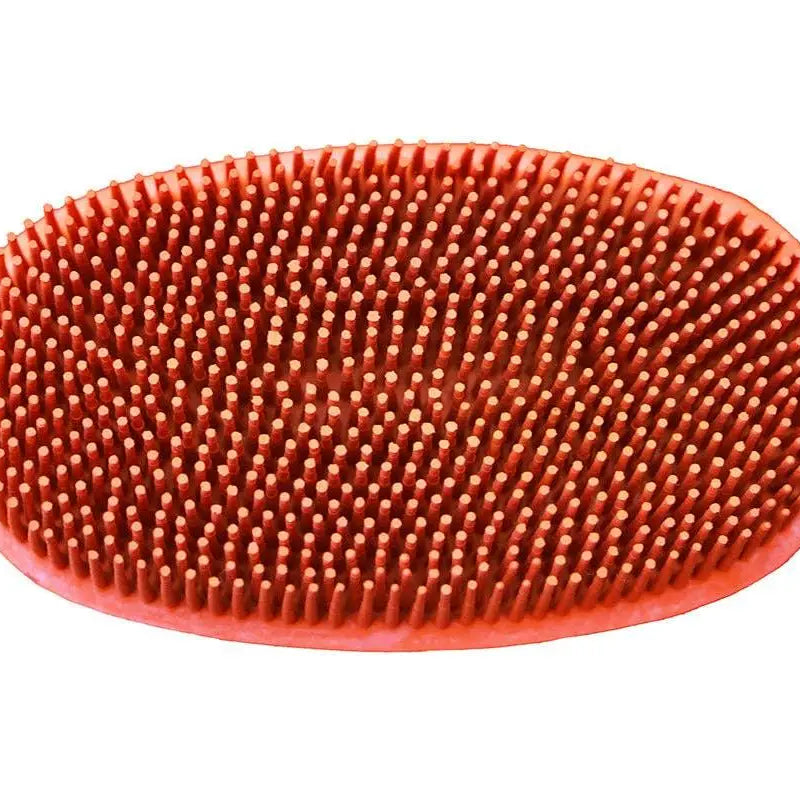 Oval Face Curry Grooming & Bathing Pet Brush Horse