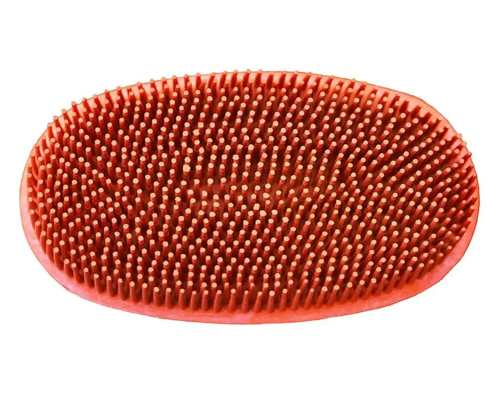 Oval Face Curry Grooming & Bathing Pet Brush Horse