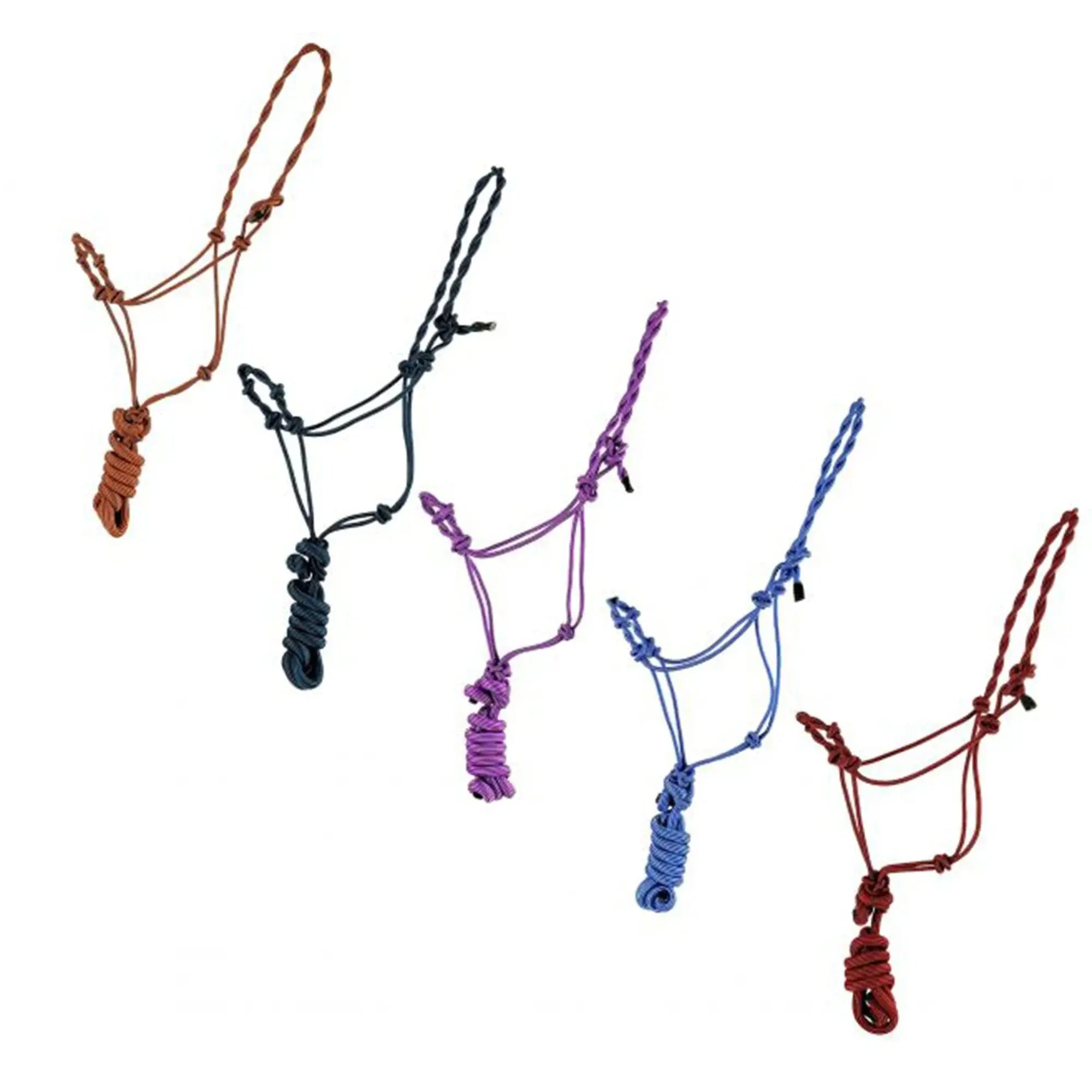 Premium Twisted Cowboy Knot Halter with Removable Lead