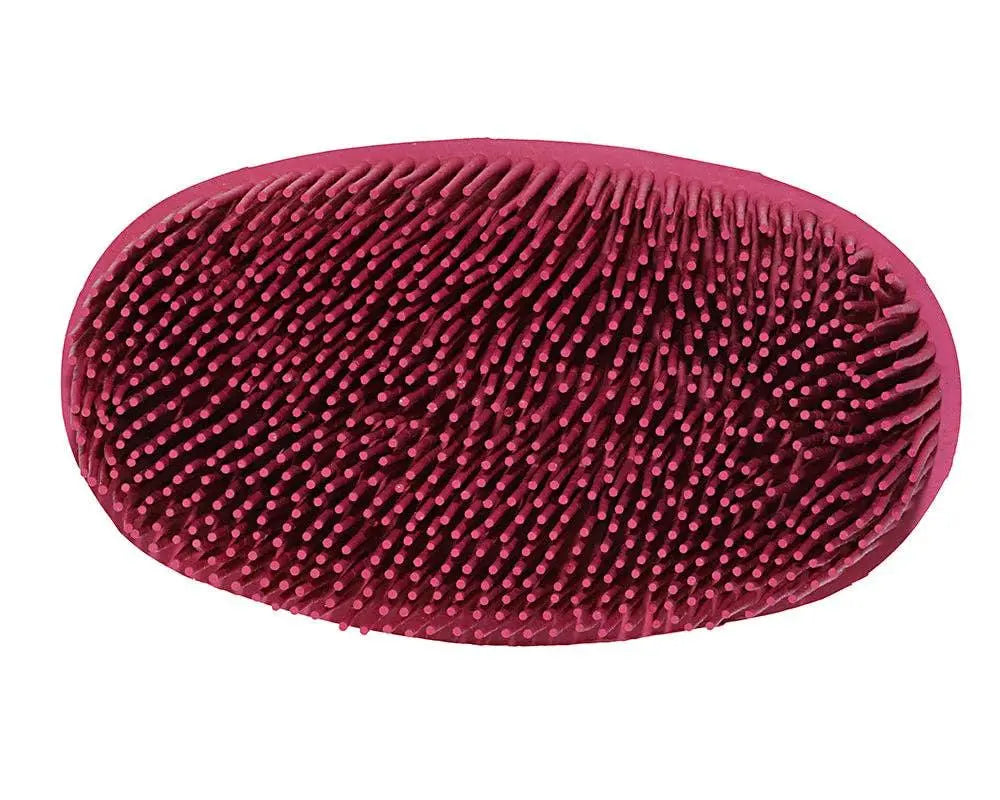 Oval Face Curry Grooming & Bathing Pet Brush Horse