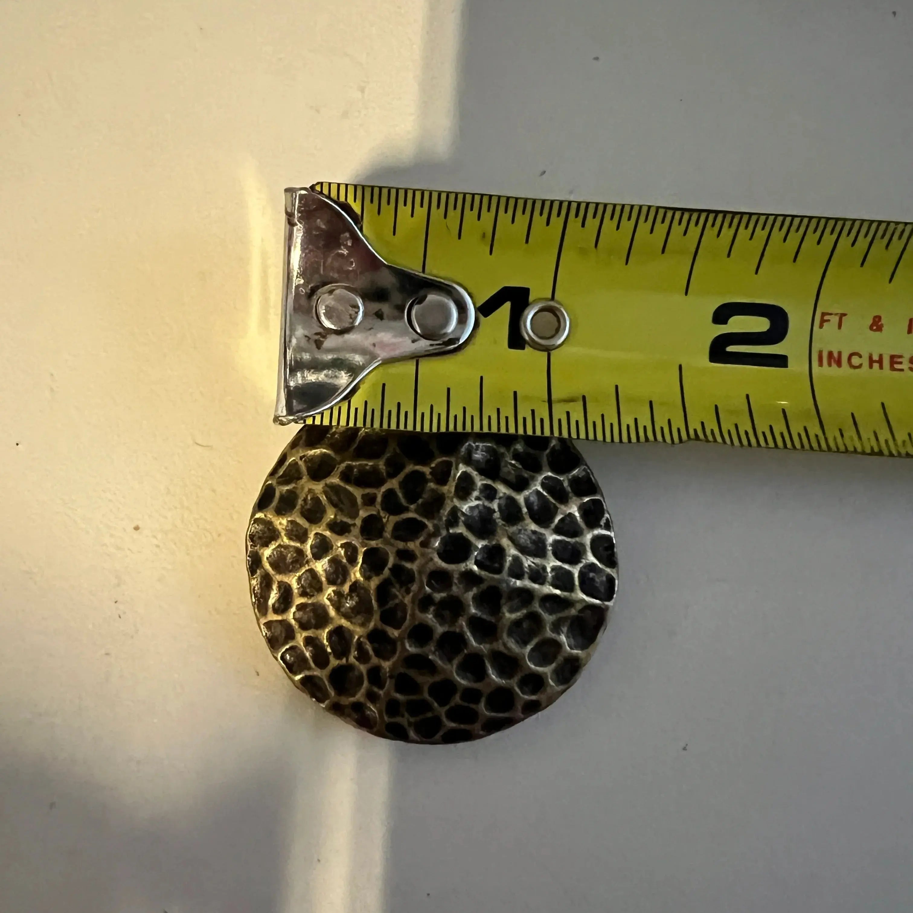 Gold Tone hammered concho with Screw- size