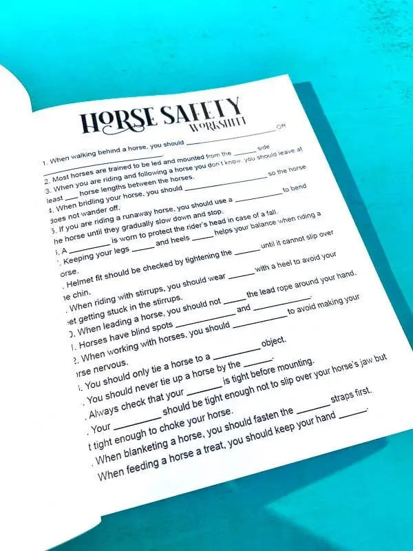 The Riding Student's Horse Workbook Horse