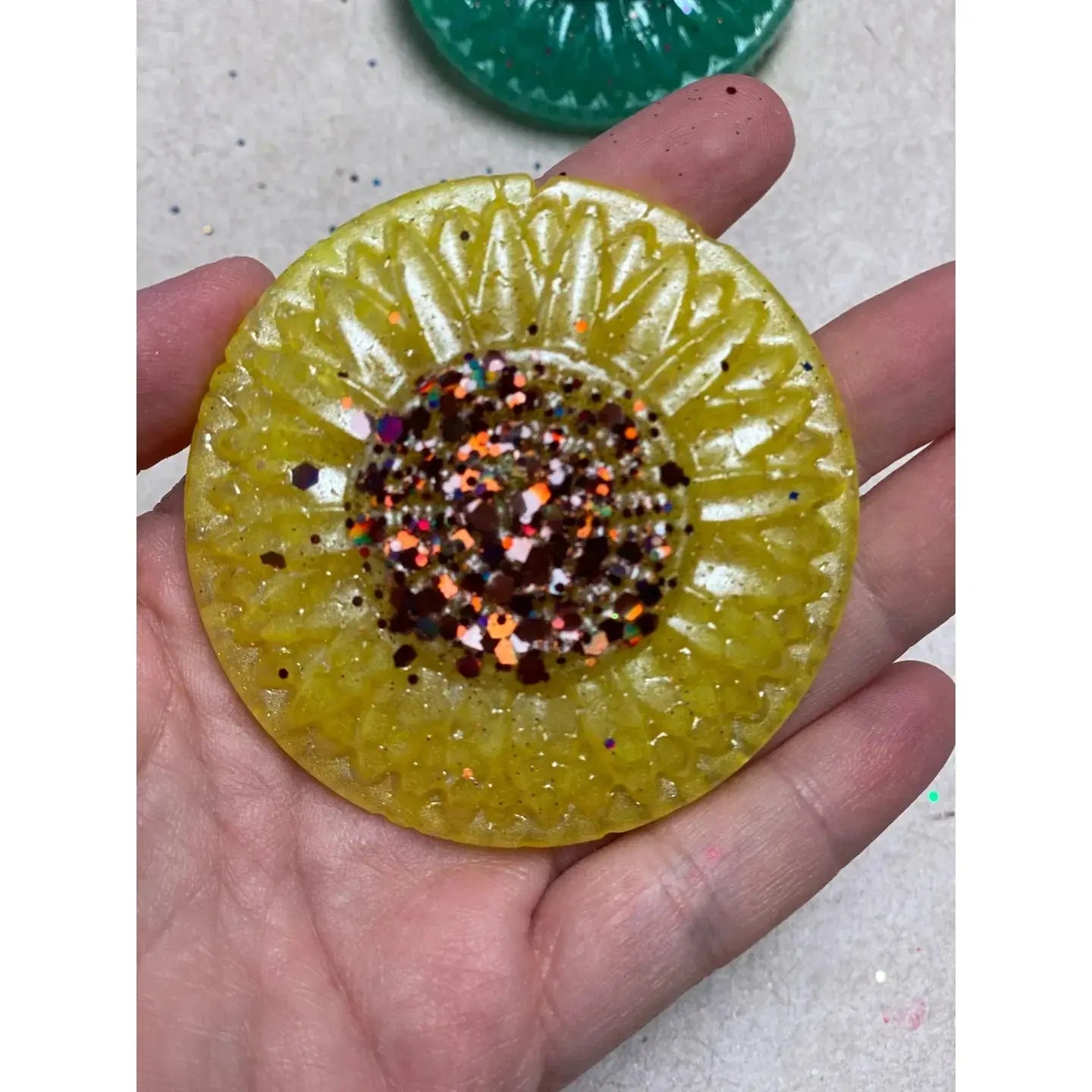 Sunflower/Flower Large Glitter Vent Clip Freshies - Single Pack
