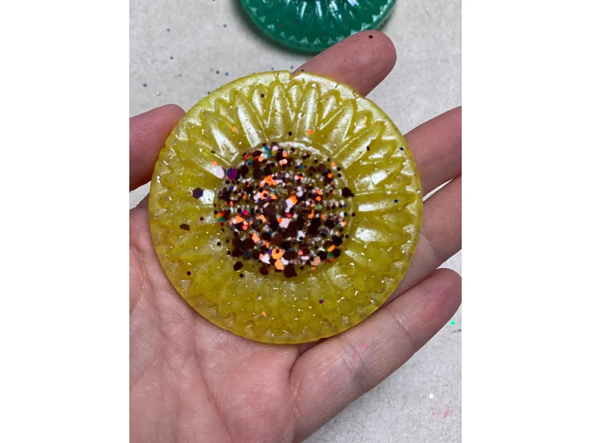 Sunflower/Flower Large Glitter Vent Clip Freshies - Single Pack