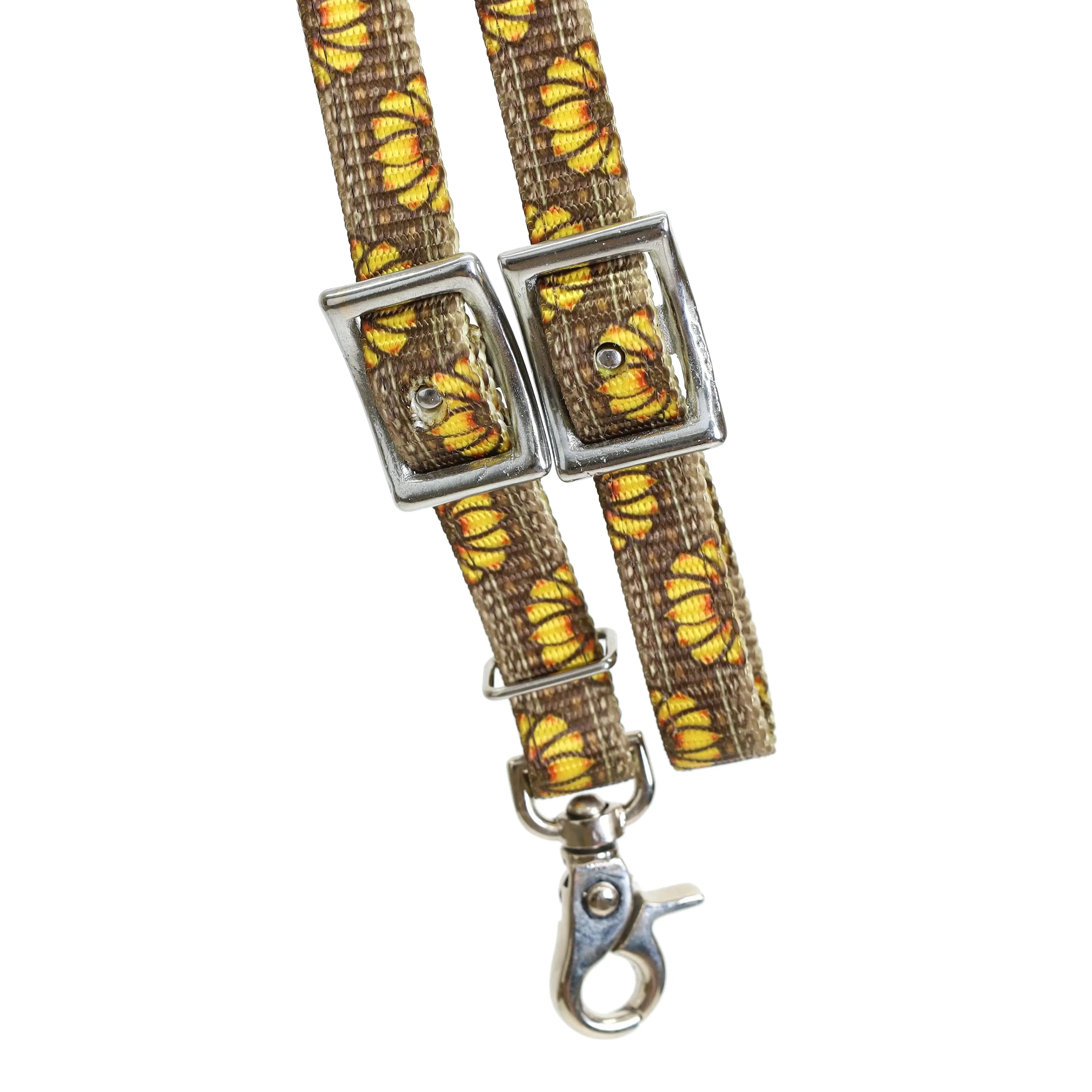 Sunflower Rolled Nylon Contest Reins Reins