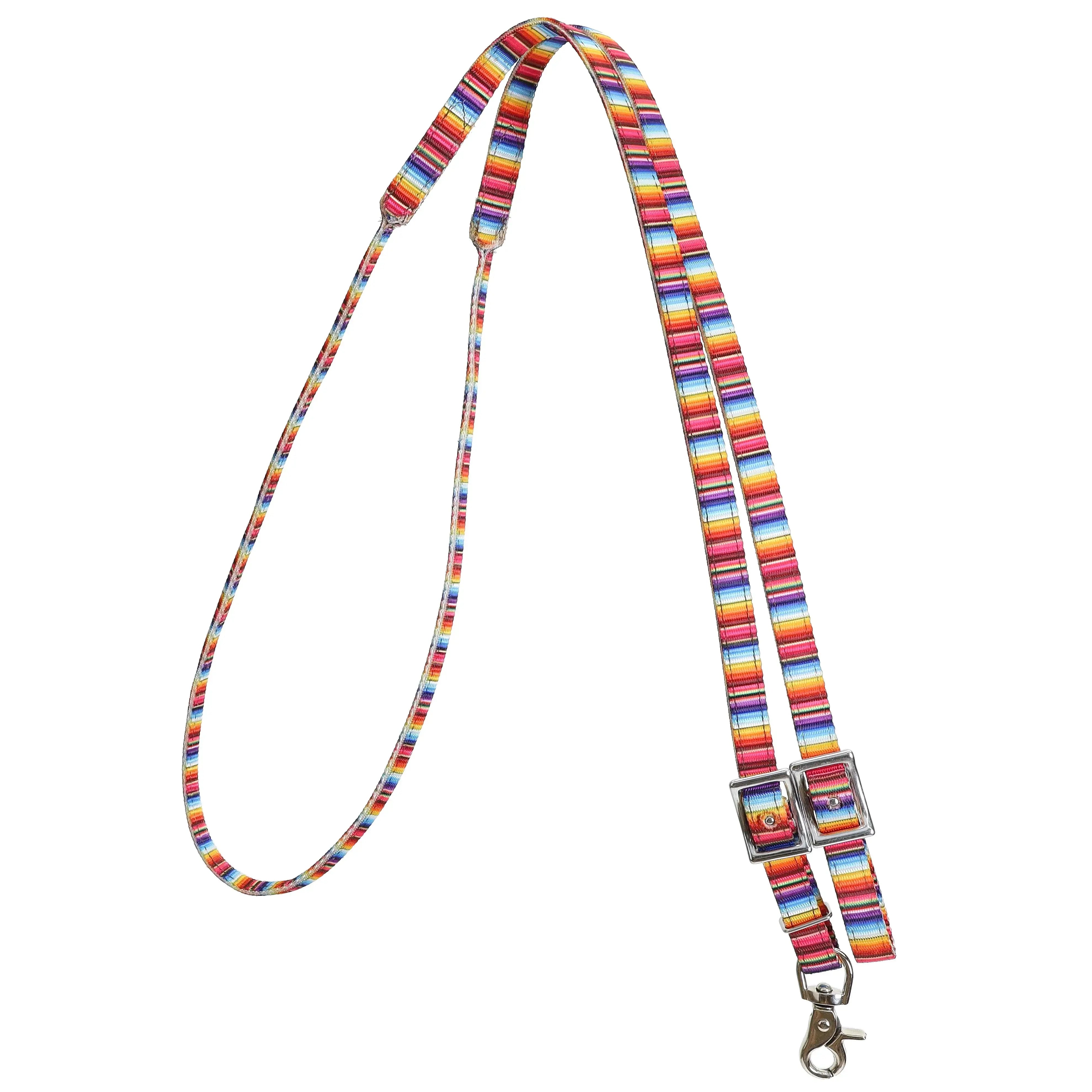 Serape Rolled Nylon Contest Reins Reins