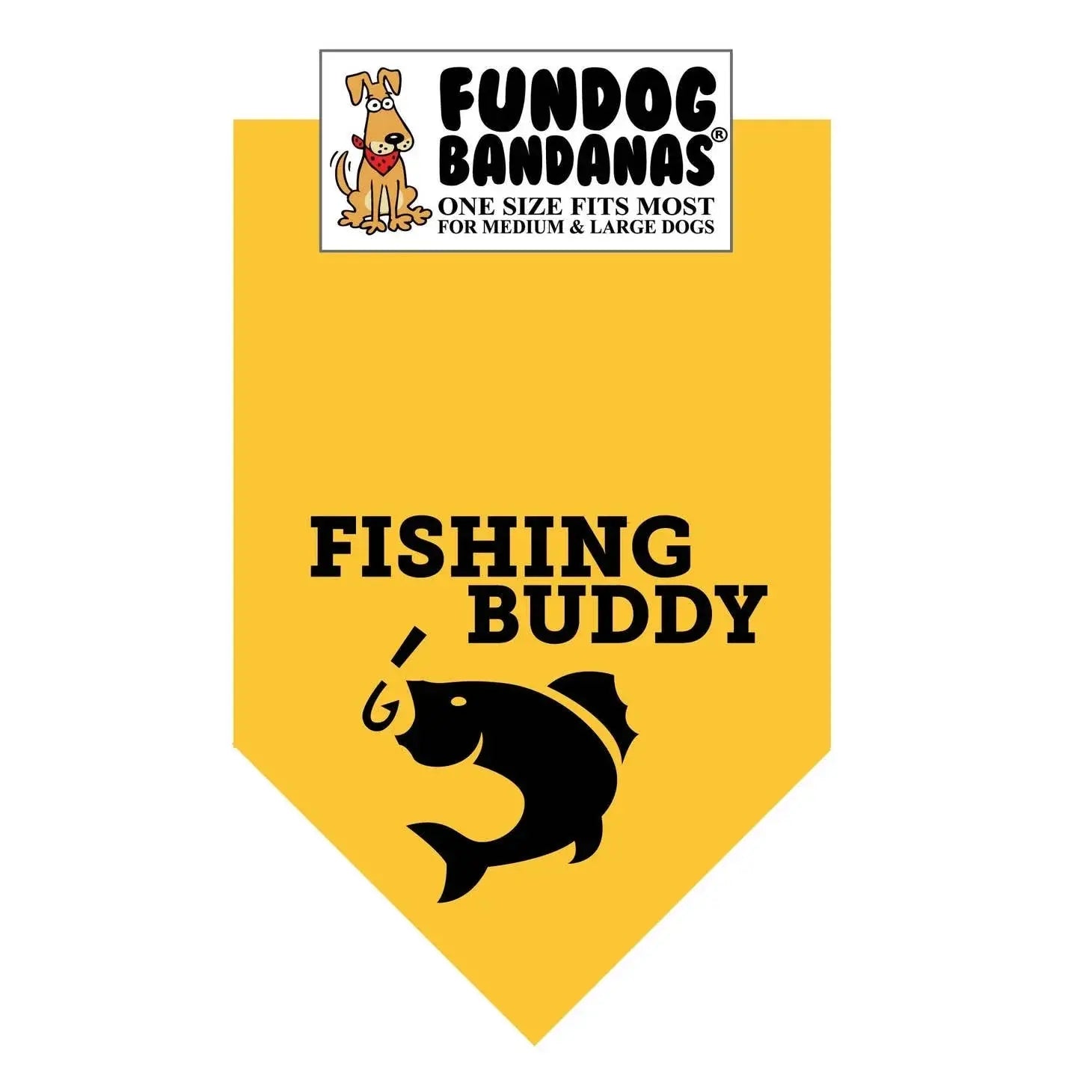Fishing Buddy Bandana - Assorted Colors-Made in USA Dog