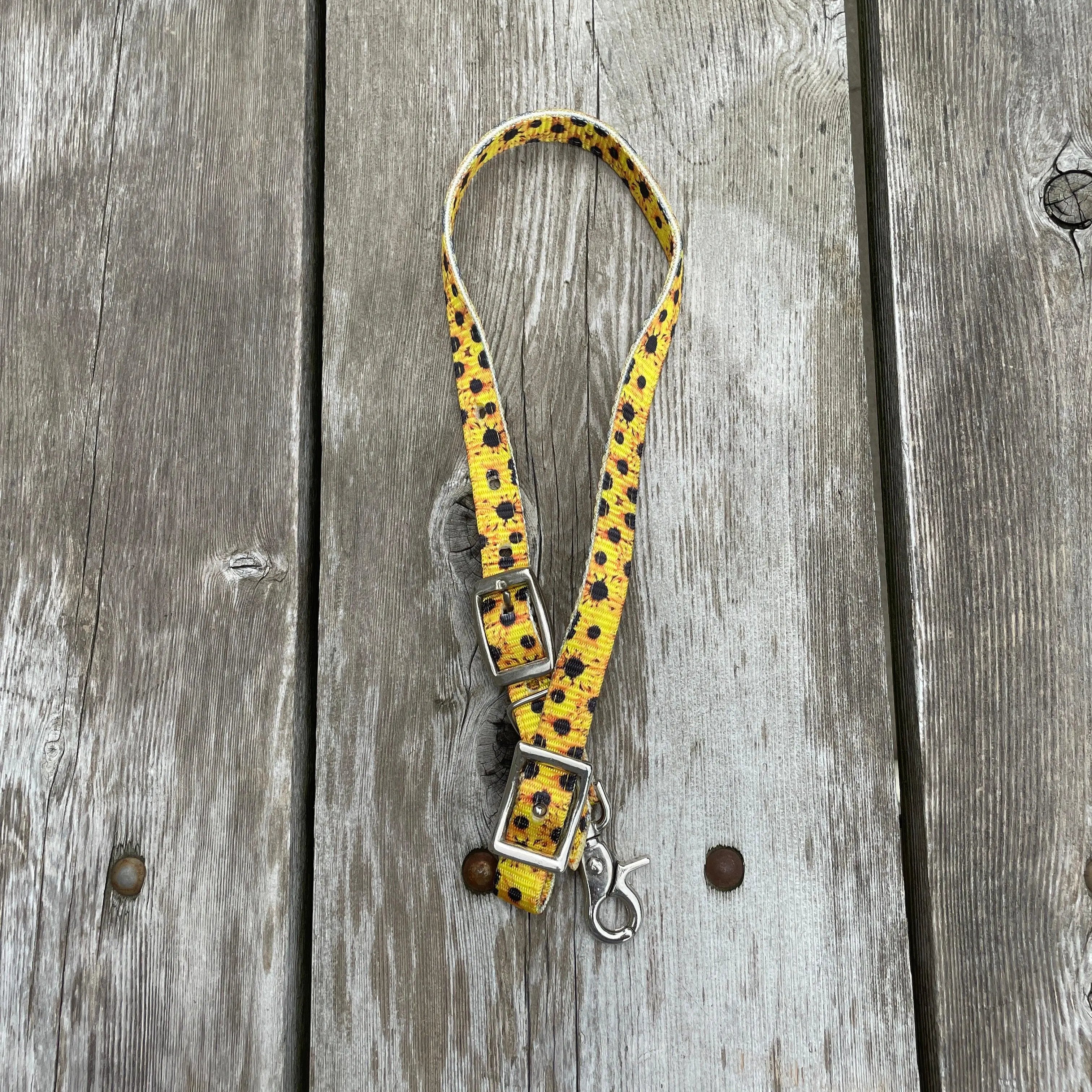Premium Nylon wither strap with Sunflower Print. Horse