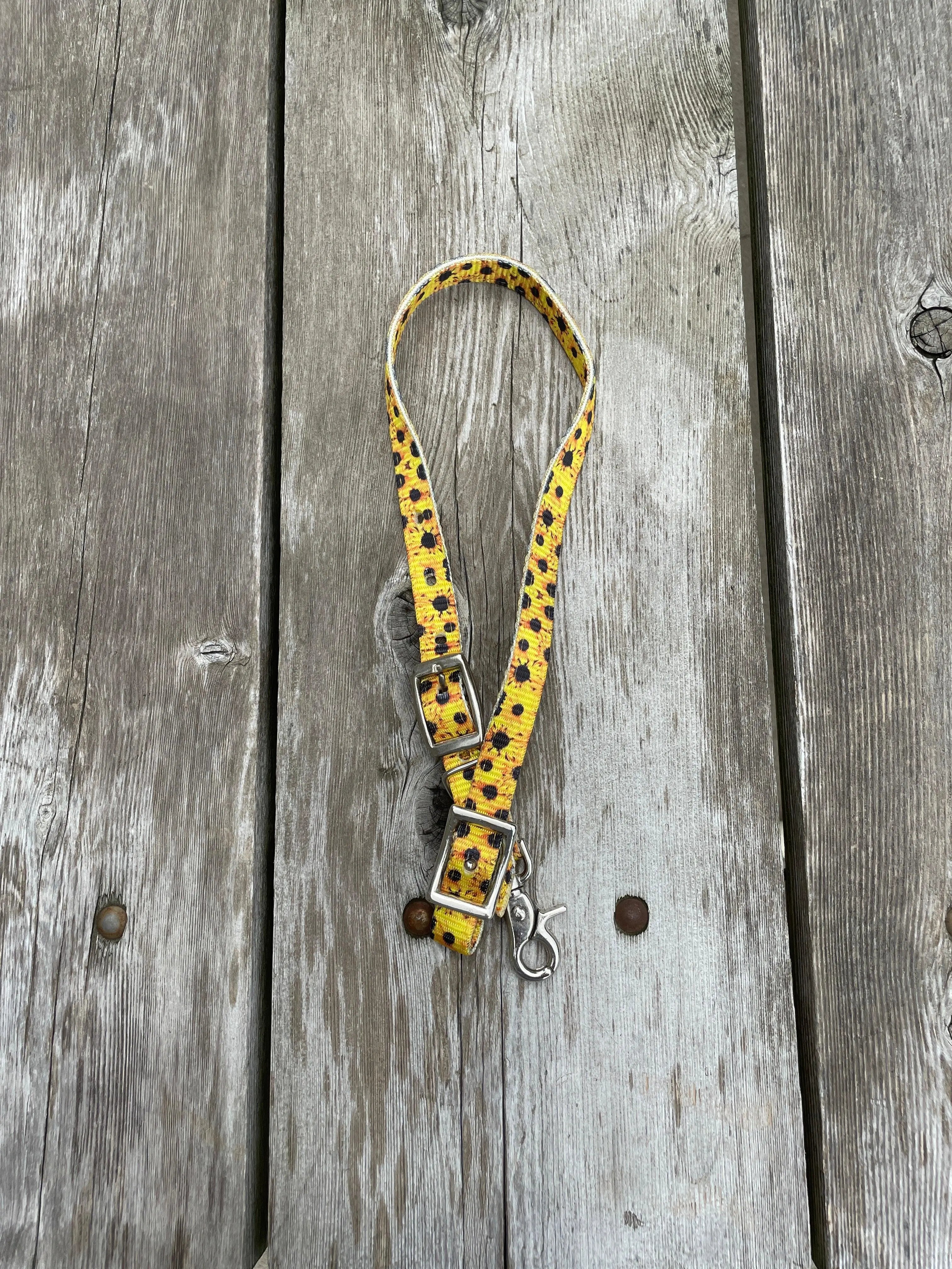Premium Nylon wither strap with Sunflower Print. Horse