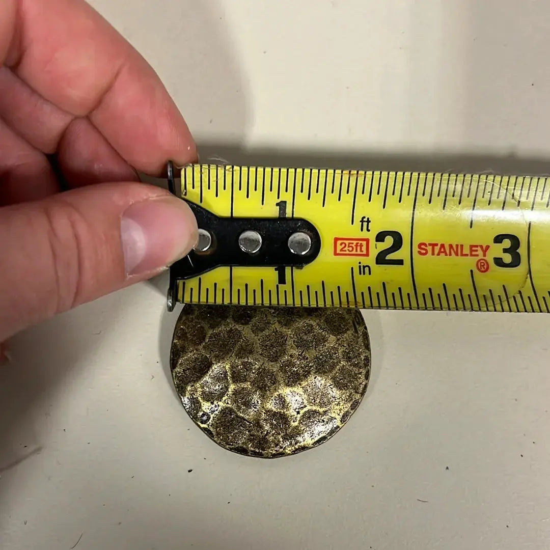 Gold Tone hammered concho with Screw