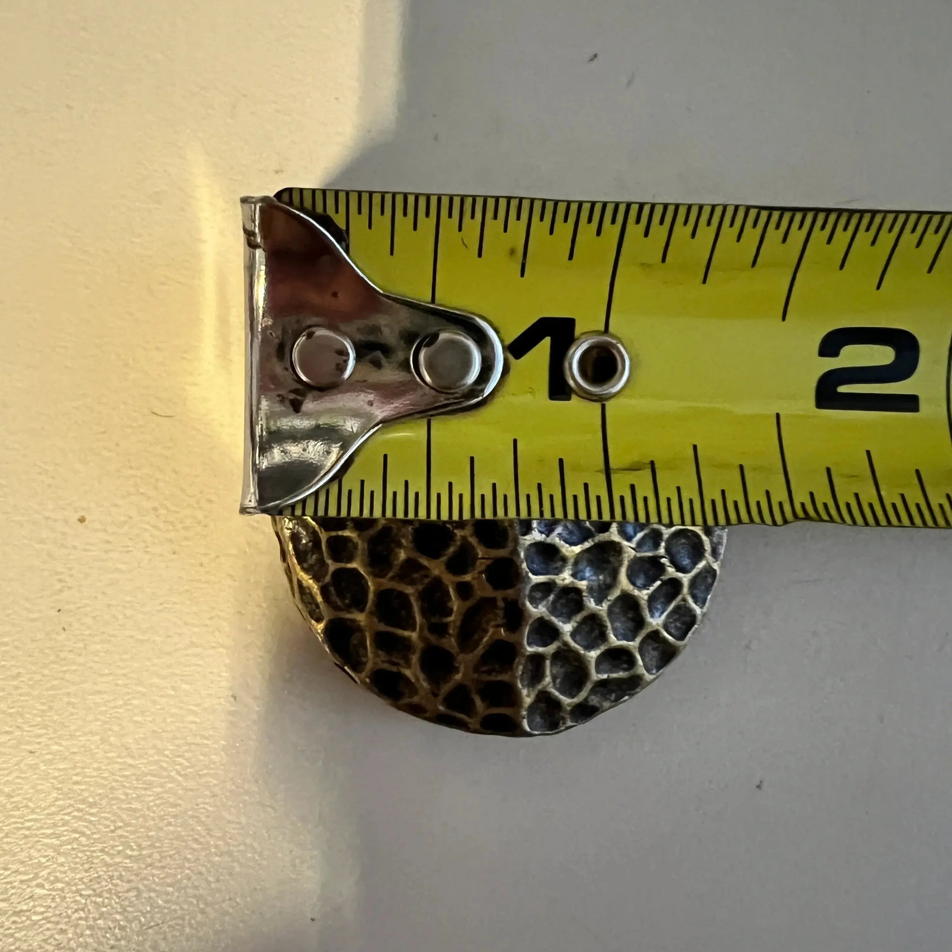 Gold Tone hammered concho with Screw- size