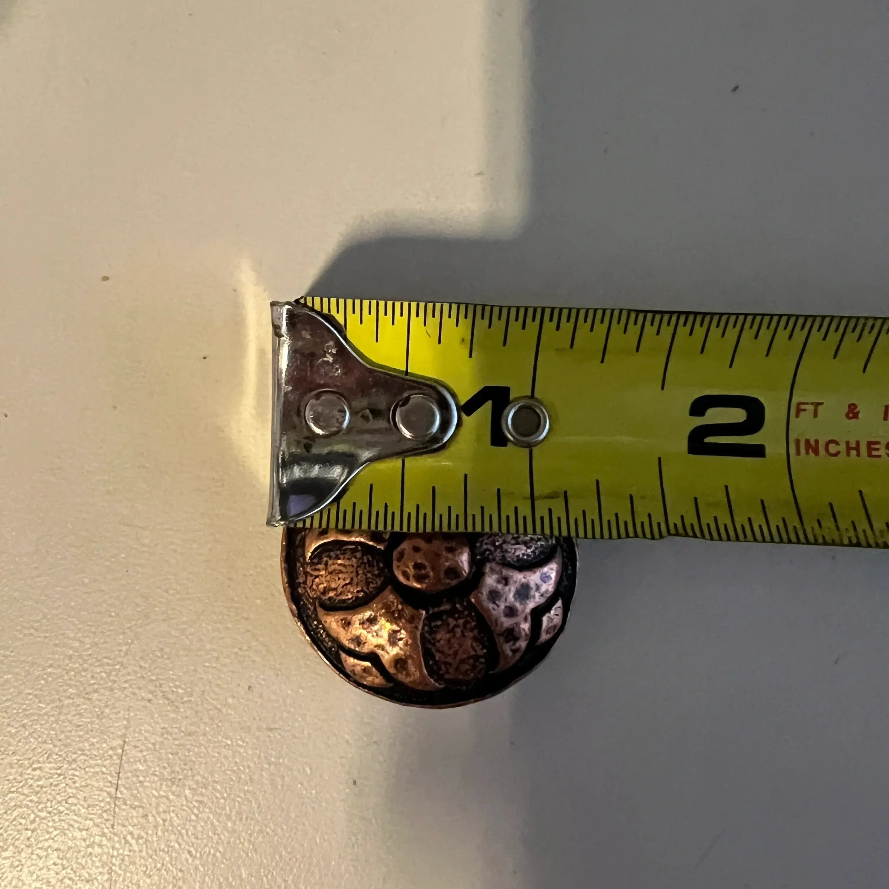 Copper Embossed Concho with Screw- size