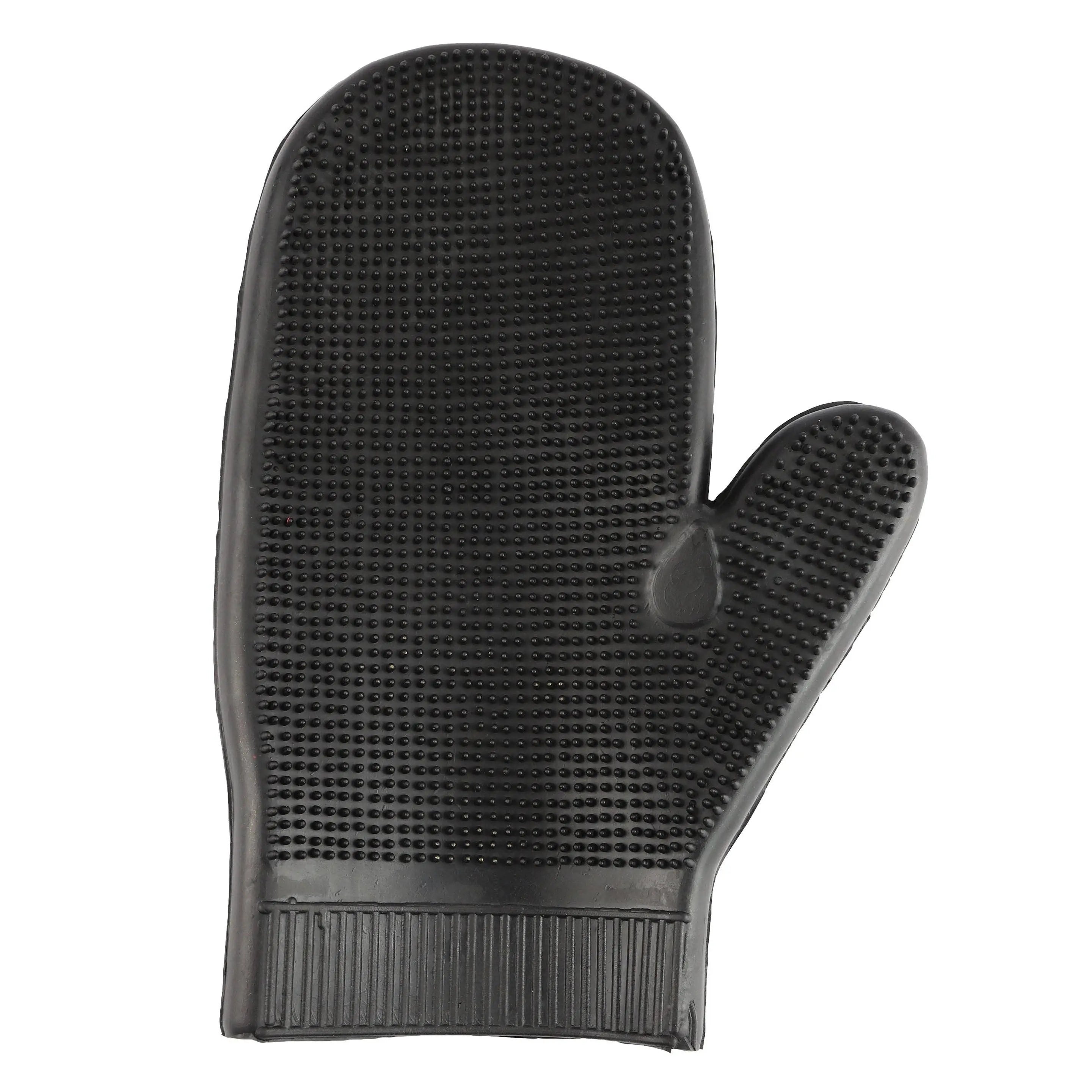 Massage Grooming Glove Black Horse
