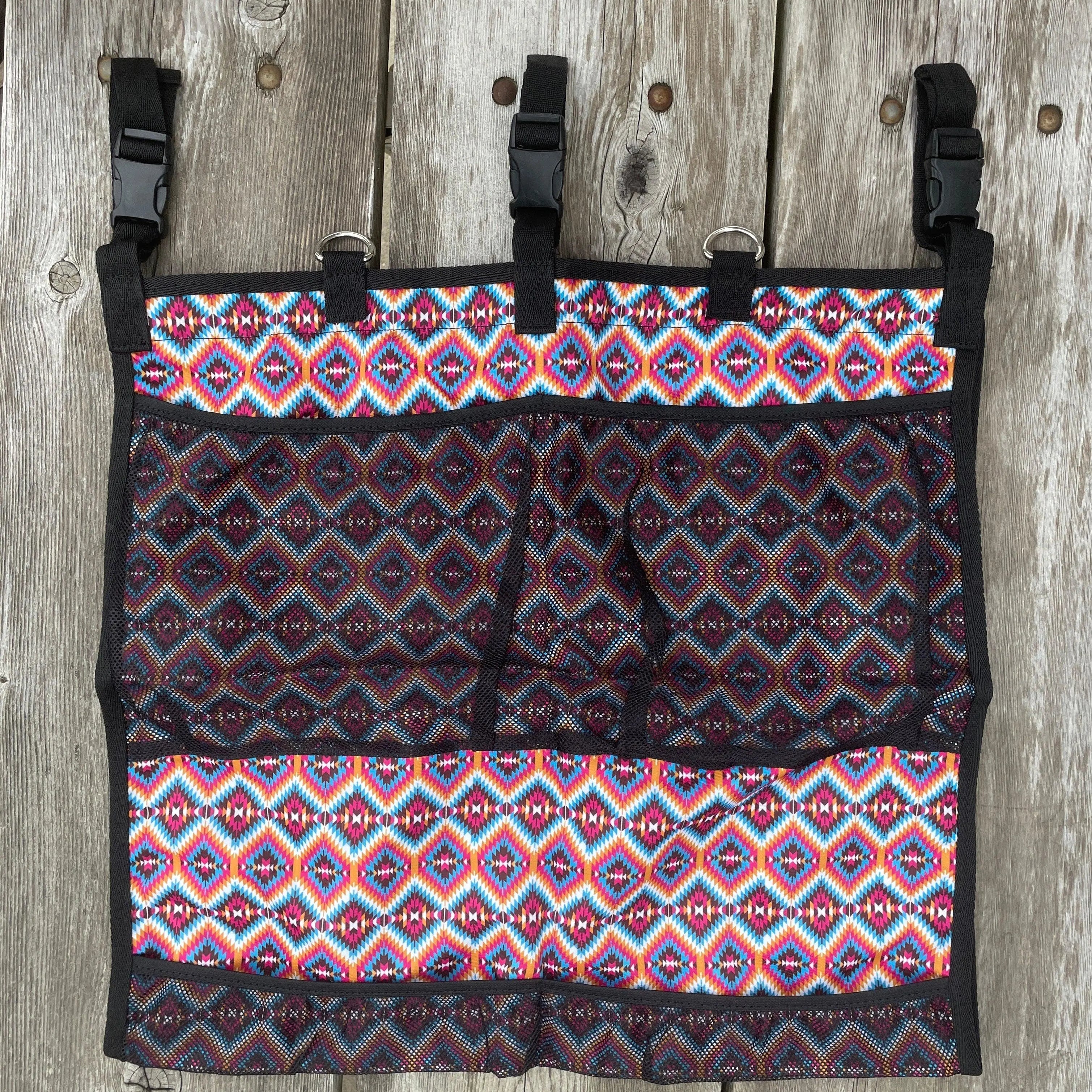 Bright Pink Aztec Hanging Trailer Organizer