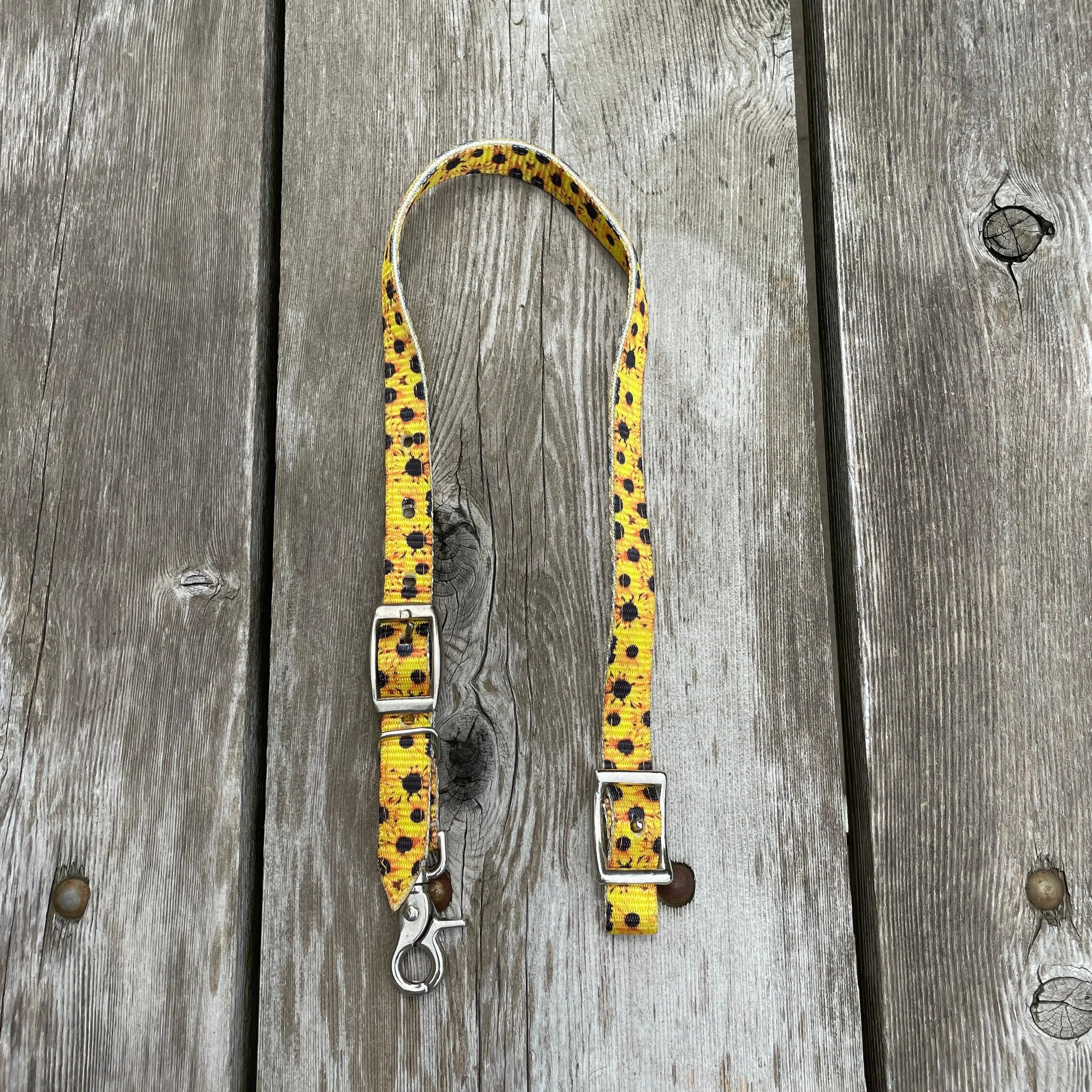 Premium Nylon wither strap with Sunflower Print. Horse
