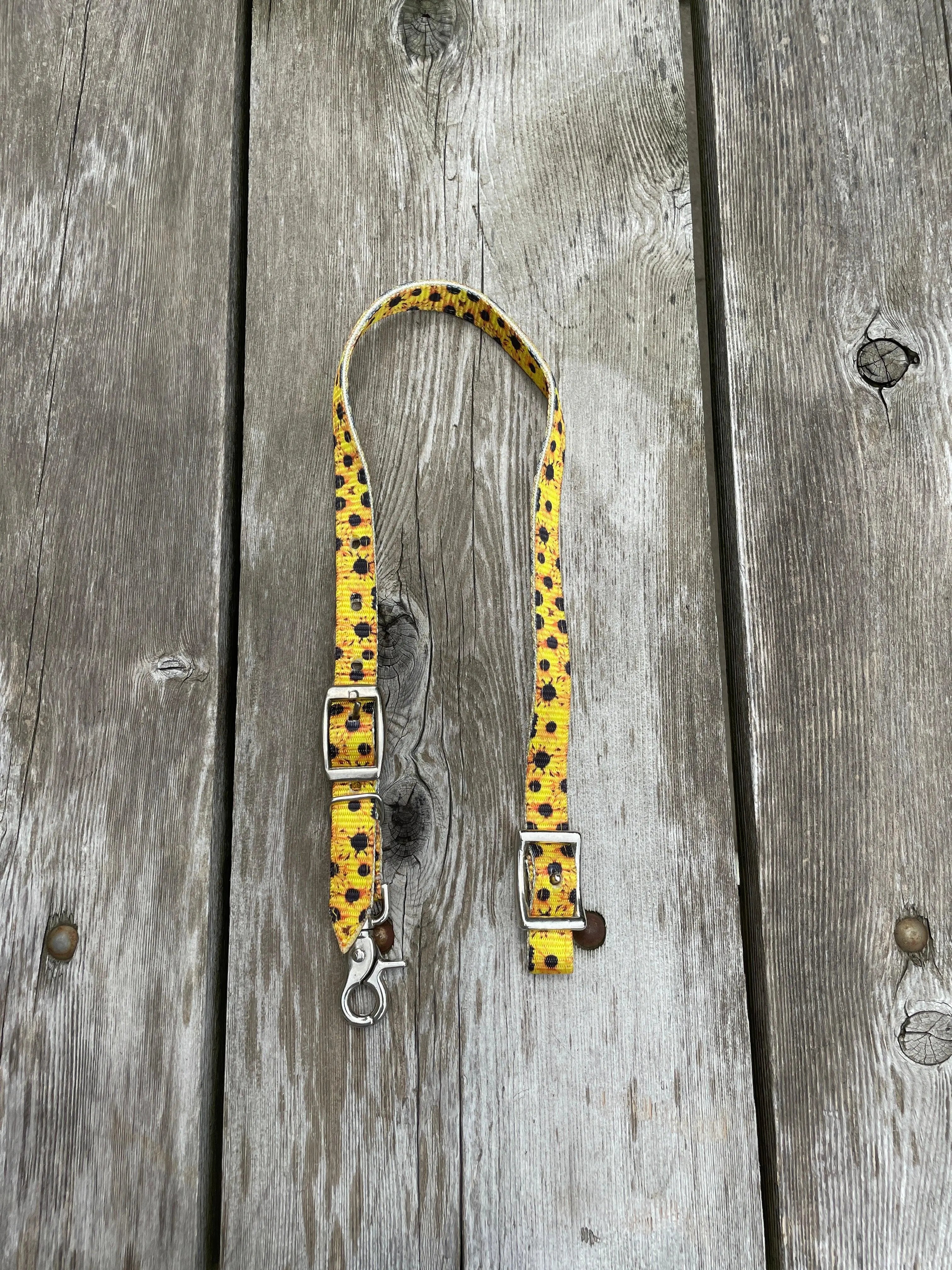 Premium Nylon wither strap with Sunflower Print. Horse