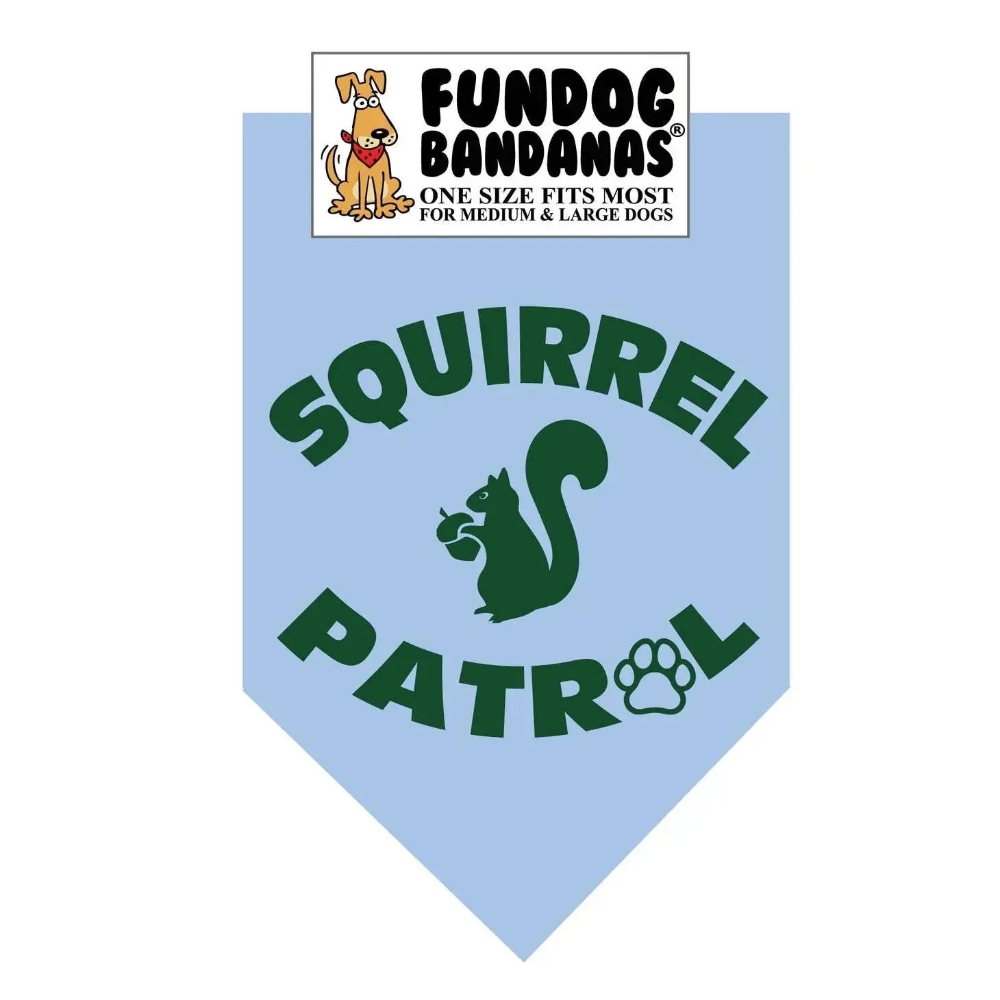 Squirrel Patrol Bandana-Made in USA Dog