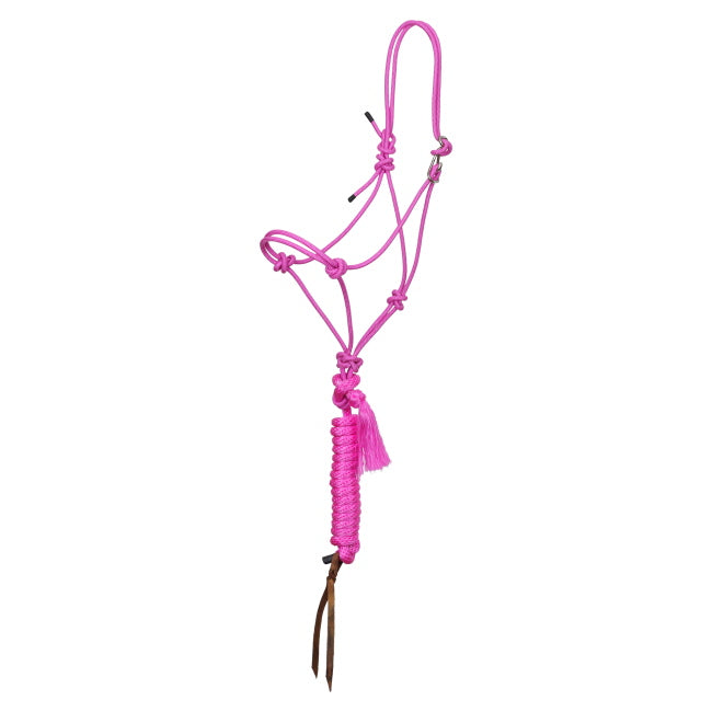 Pink Premium Quick-Tie Cowboy Knot Halter with Lead