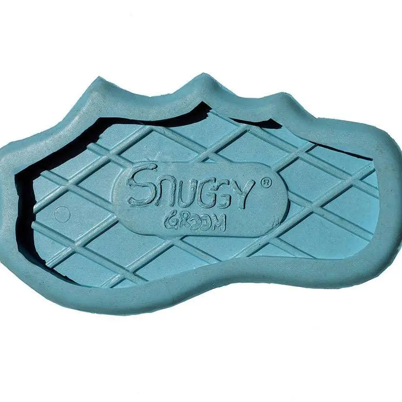 Snuggy® Groomer Soft Teeth Rubber Curry Pacific Blue Horse