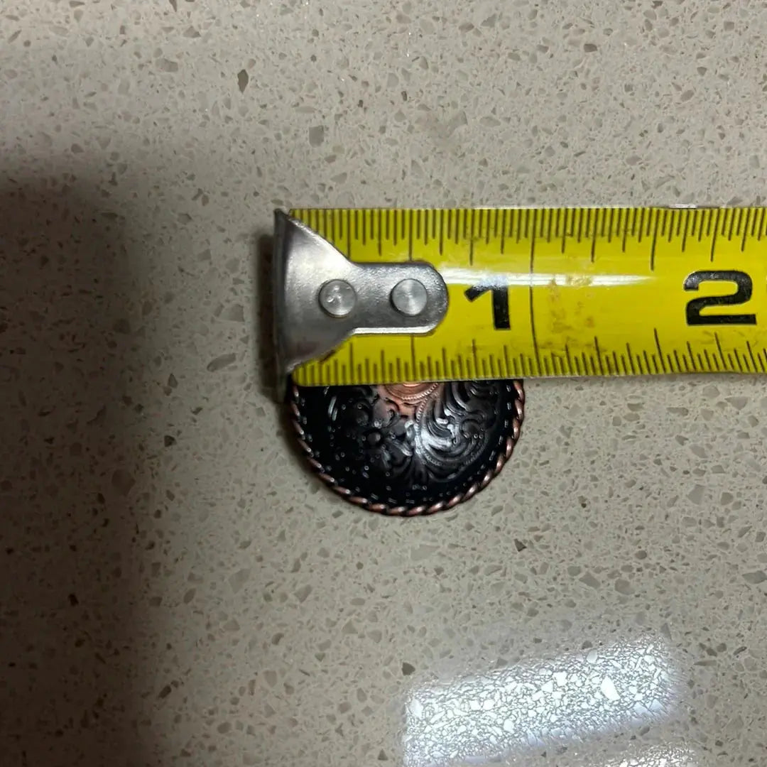 Copper Round Concho with Screw