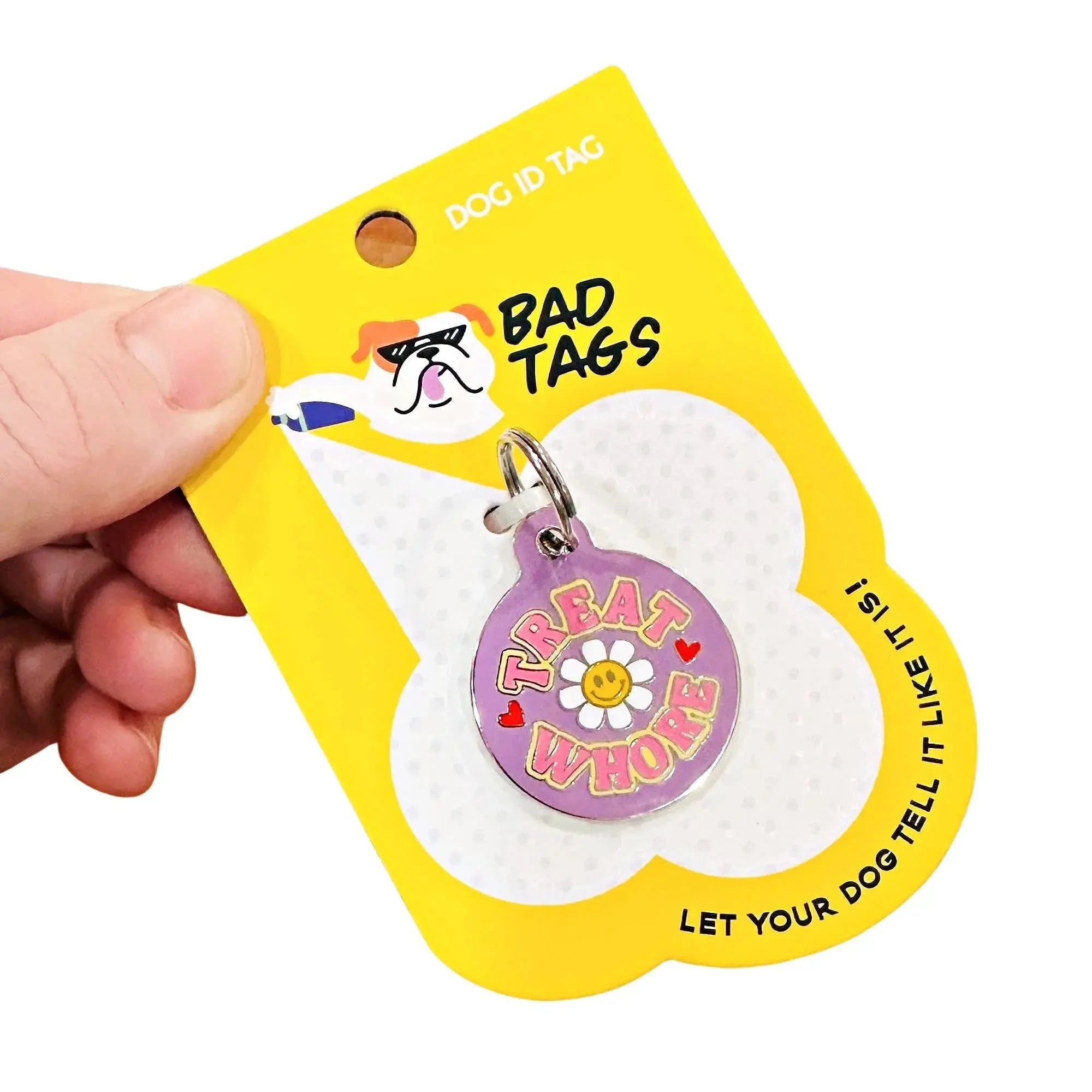 Treat Whore - Dog ID Pet Tag Collar Charm Accessory Dog