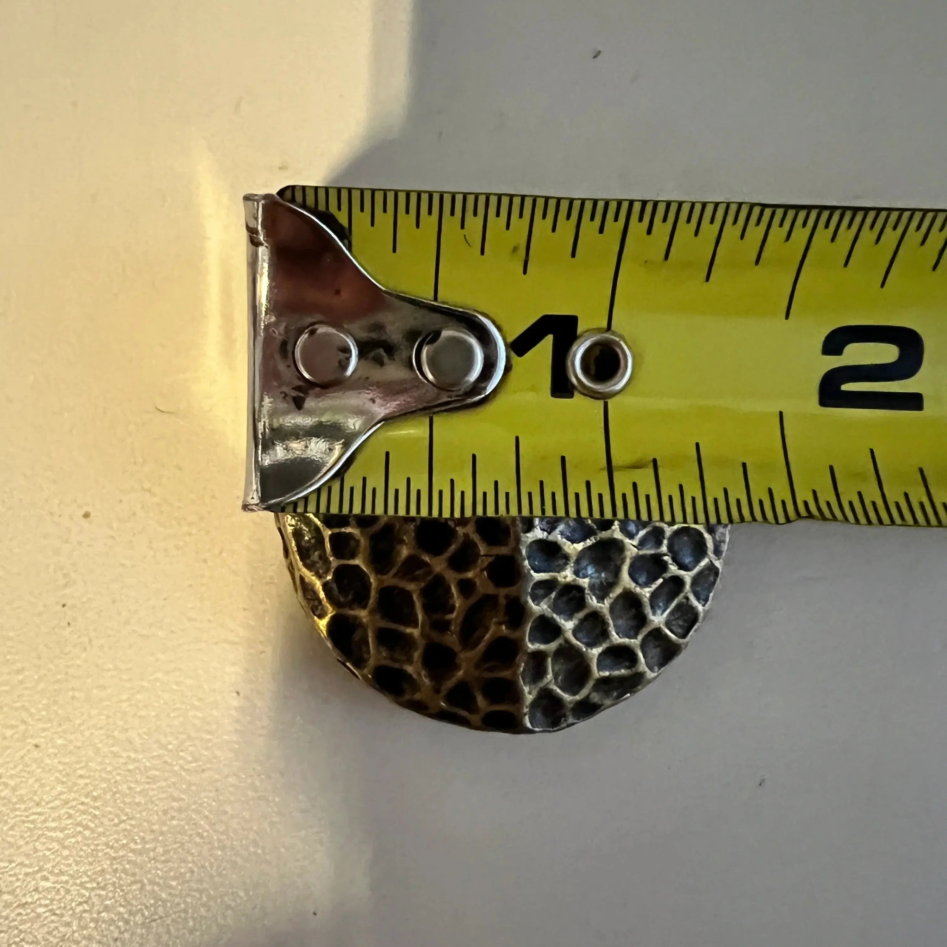 Gold Tone hammered concho with Screw- size