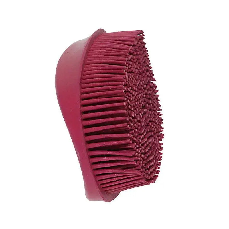 Oval Face Curry Grooming & Bathing Pet Brush Horse