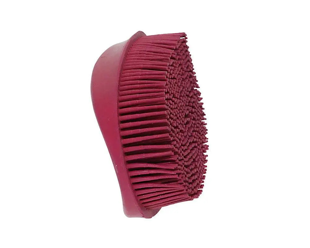 Oval Face Curry Grooming & Bathing Pet Brush Horse