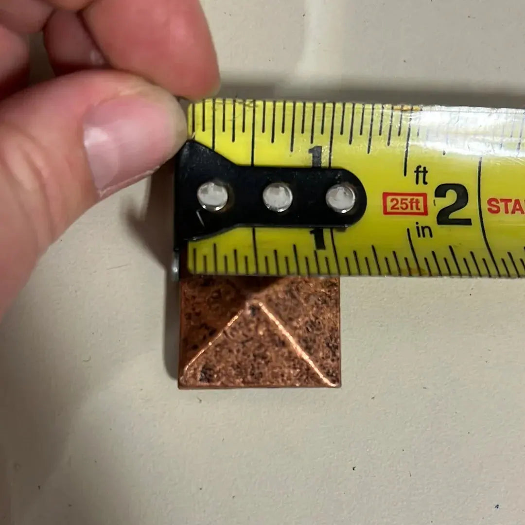 Copper pyramid shape concho with Screw