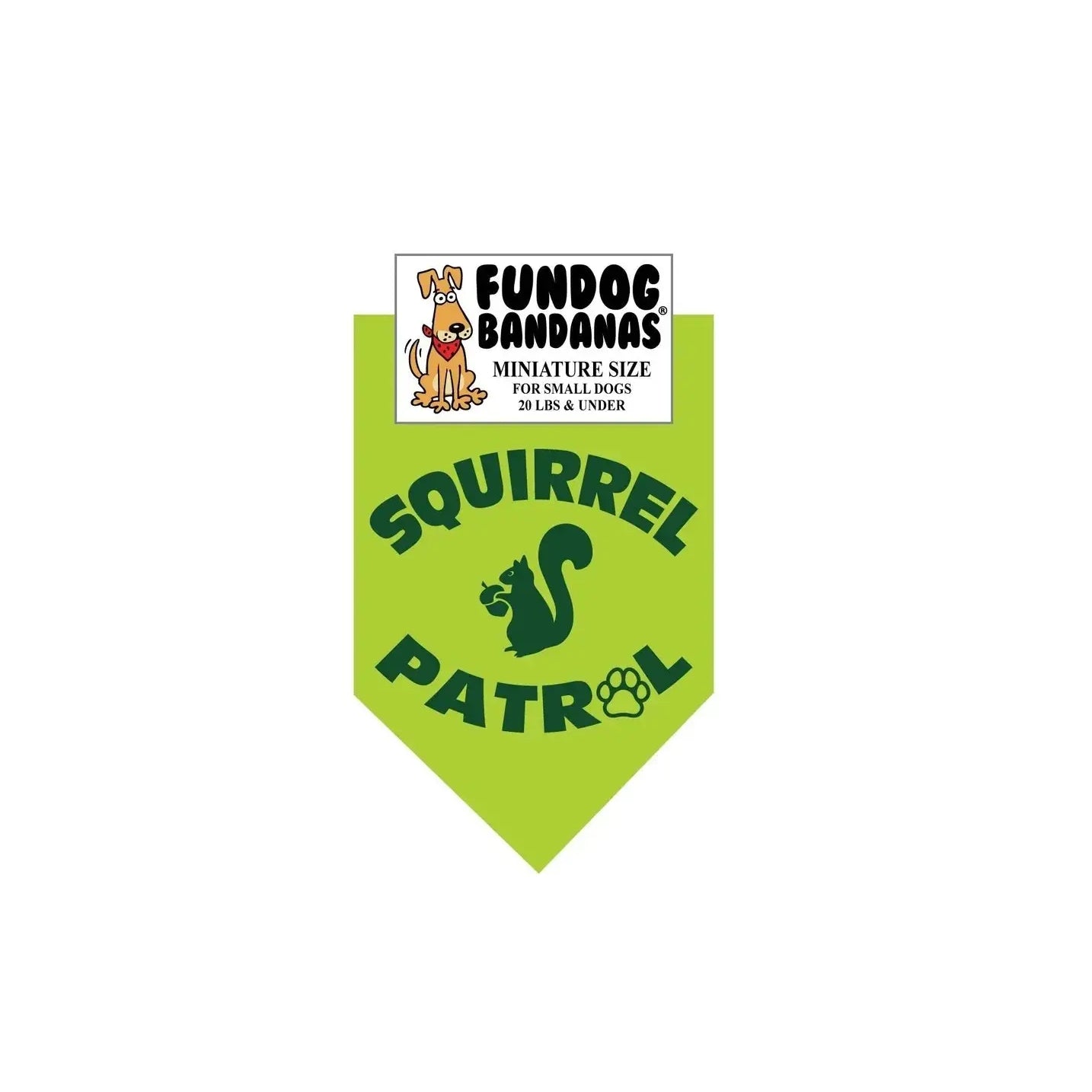 Squirrel Patrol Bandana-Made in USA Dog