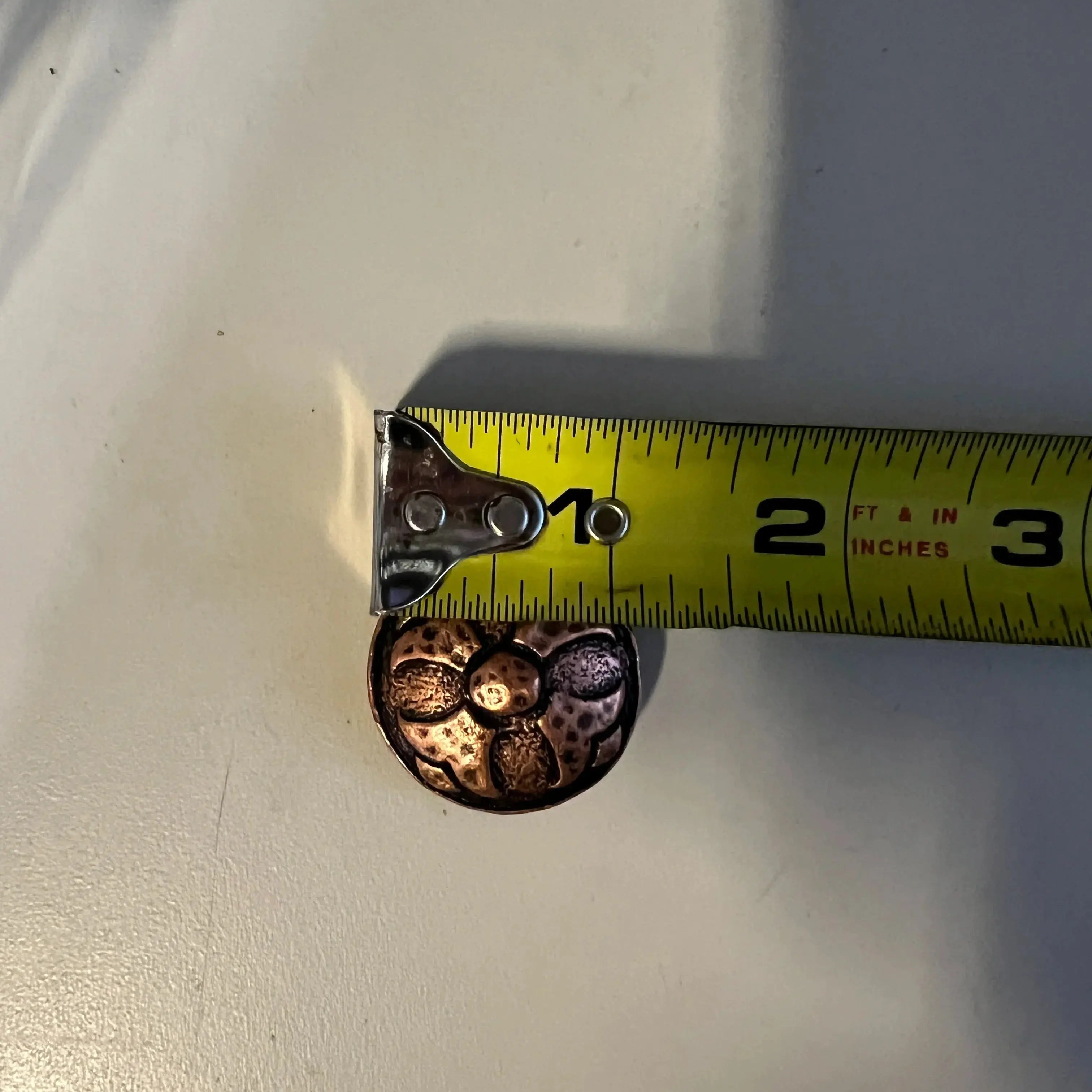 Copper Embossed Concho with Screw- size