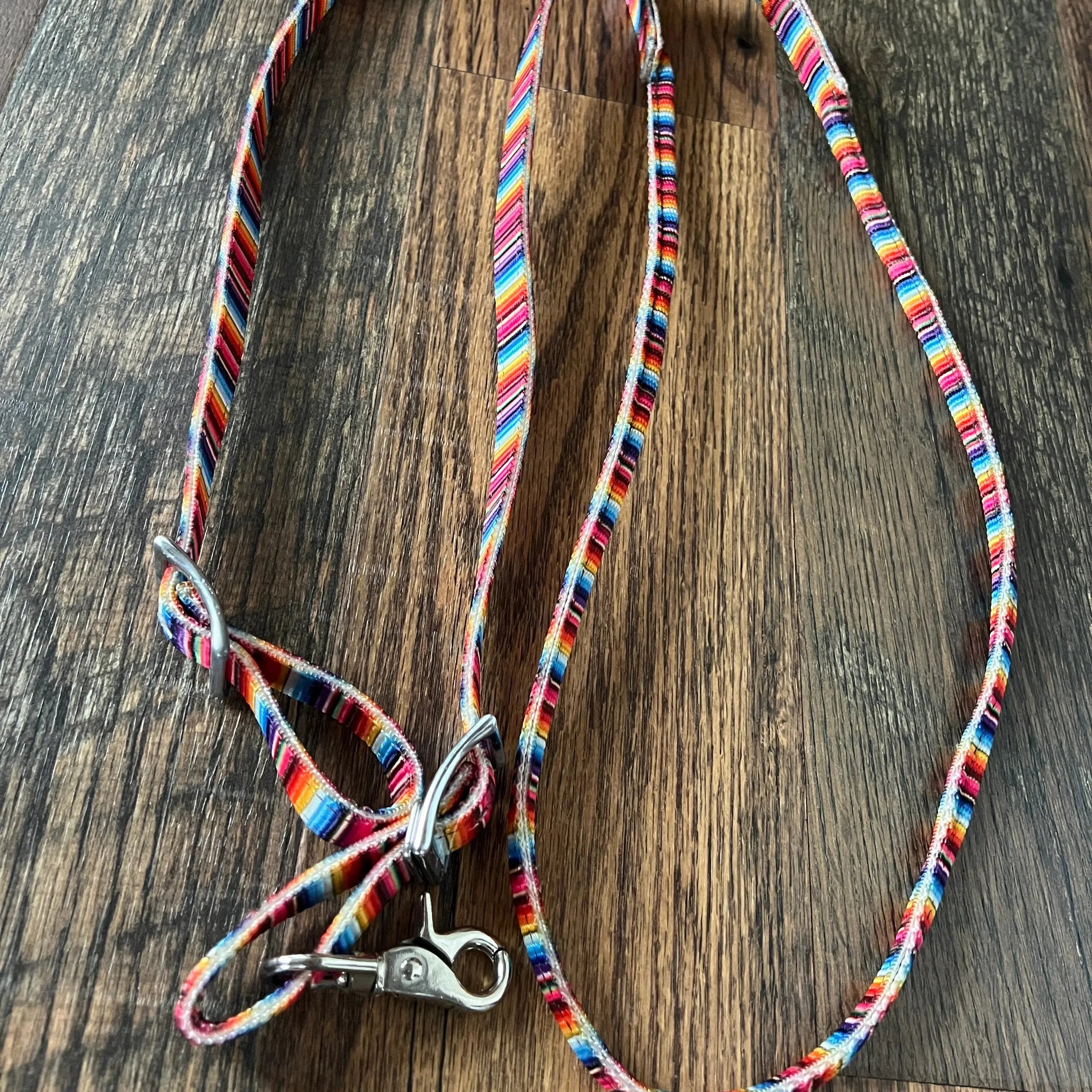 Serape Rolled Nylon Contest Reins Reins