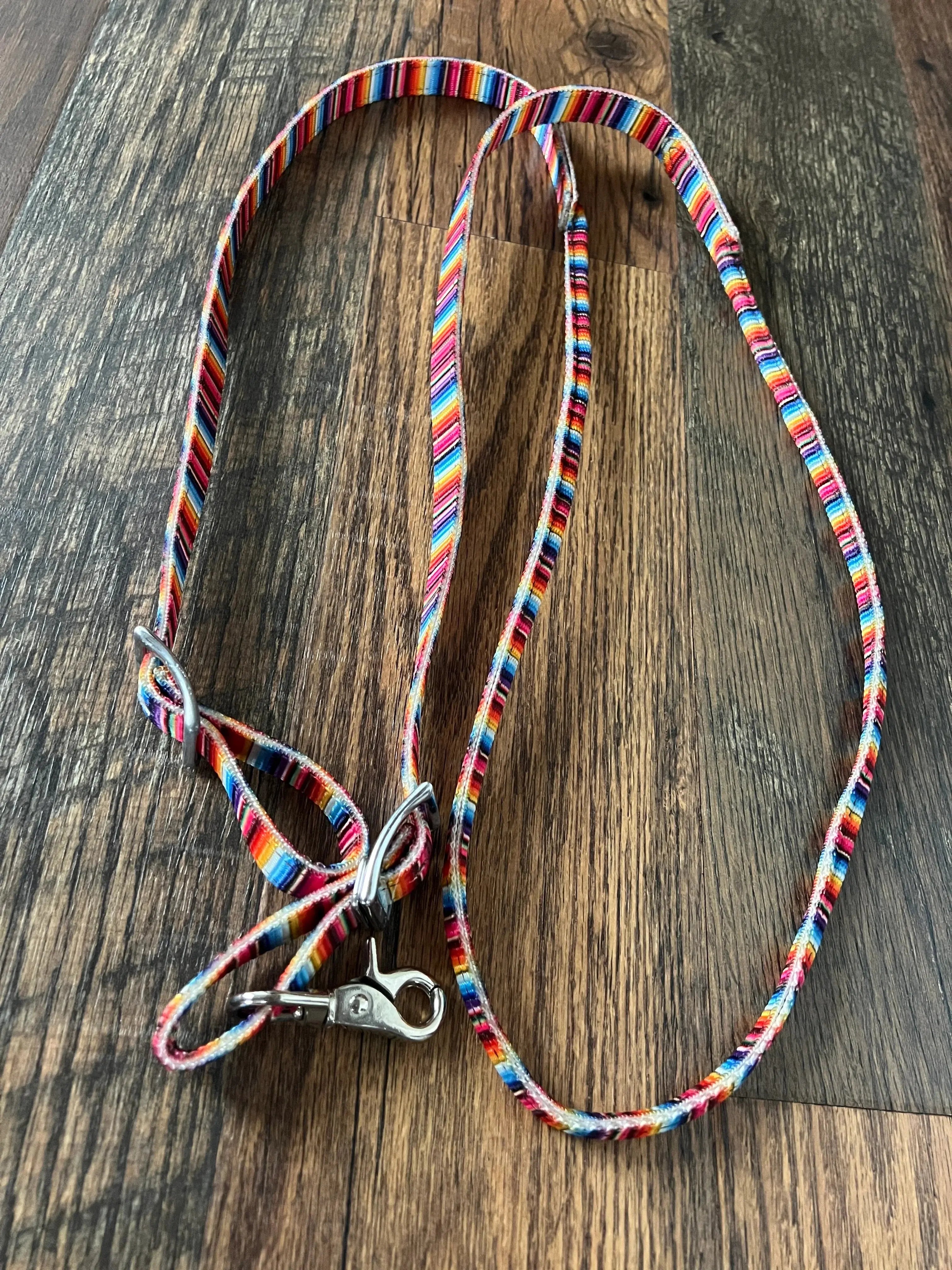 Serape Rolled Nylon Contest Reins Reins