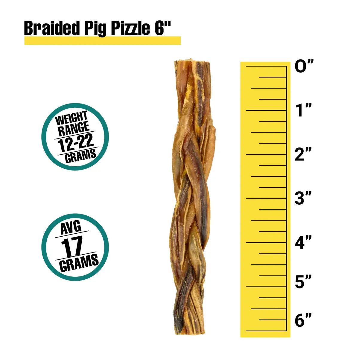 6" BRAIDED PORK PIZZLE