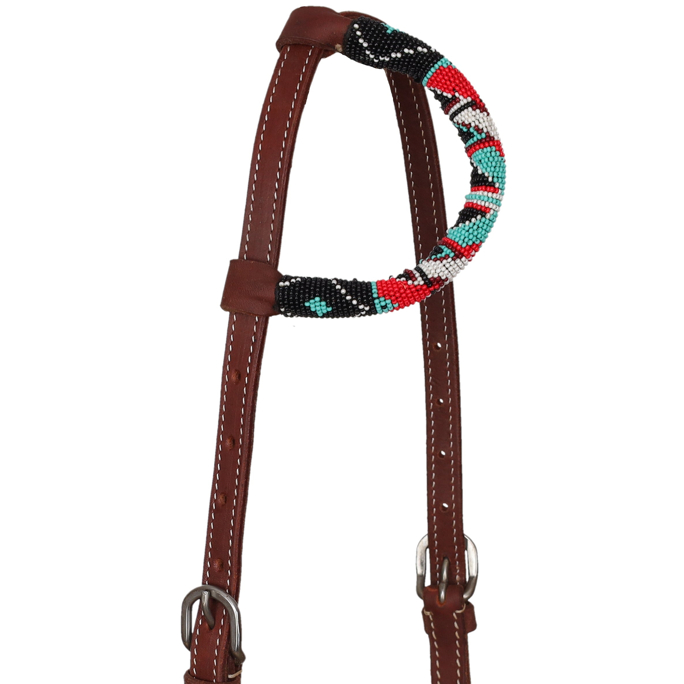 Midnight Maverick Argentina Cow Leather One Ear Headstall