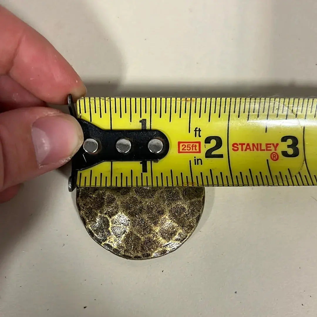 Gold Tone hammered concho with Screw