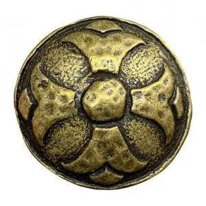 Gold Tone Embossed Concho with Screw